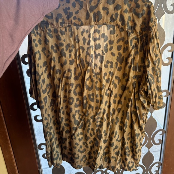 All saints button down shirt! XL Leopard print - Picture 3 of 3